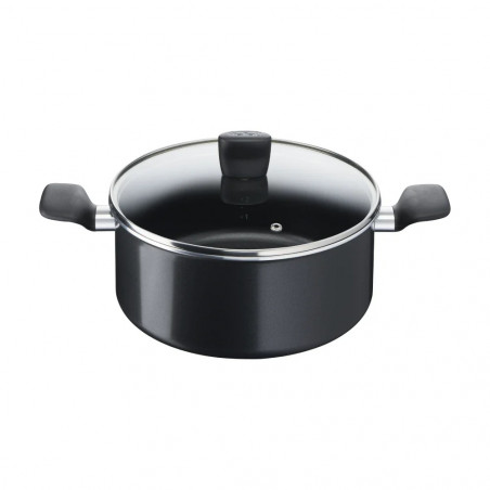 Σετ μαγειρικών σκευών Tefal C2678074 Starter Black, 6 τεμαχίων, Τιτανίου επίστρωση, Χωρίς PFOA, Thermo-Fusion, Thermo-Signal, Επαγωγική, Μαύρο