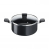 Σετ μαγειρικών σκευών Tefal C2678074 Starter Black, 6 τεμαχίων, Τιτανίου επίστρωση, Χωρίς PFOA, Thermo-Fusion, Thermo-Signal, Επαγωγική, Μαύρο