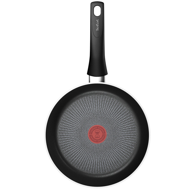 Τηγάνι Tefal C2920253 Force, 20 cm, Αντικολλητική επίστρωση, Thermo-signal, Thermo-Fusion, Επαγωγική, Μαύρο