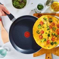 Τηγάνι Tefal C2720653 Start&Cook, 28 cm, Τιτανίου επίστρωση, Thermo-signal, Thermo-Fusion, Επαγωγική, Μαύρο