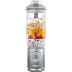 Φορητό μπλέντερ Ninja Blast Max BC251EUSL, 14.4W, 11.1V, 570 ml, 19000 RPM, θρυμματισμός πάγου, έως 25 κύκλοι, BPA Free, ασημί