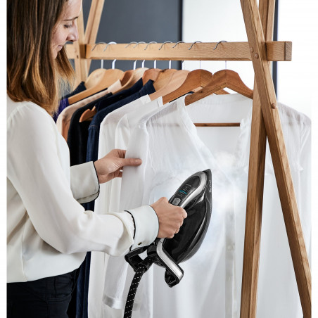 Ατμοσίδερο Tefal Pro Express Vision GV9821E0, 3000 W, 9 bar, 1,2 l, 800 g/min, Smart Steam, Σύστημα κατά της στάγδην και του ασβεστίου, Κάθετο σιδέρωμα, Μαύρο/γκρι