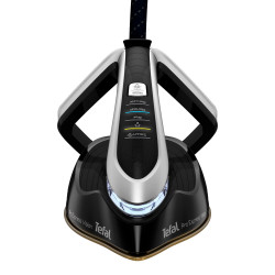 Ατμοσίδερο Tefal Pro Express Vision GV9821E0, 3000 W, 9 bar, 1,2 l, 800 g/min, Smart Steam, Σύστημα κατά της στάγδην και του ασβεστίου, Κάθετο σιδέρωμα, Μαύρο/γκρι