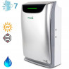 Καθαριστής και υγραντήρας αέρα Oberon 220 HYBRID, 65W, Έως 40 m2, 220 m3/h, 3 ταχύτητες, Ιονιστής, Ενδείξεις αέρα, Χρονοδιακόπτης, Νυχτερινή και αυτόματη λειτουργία, Ασημί