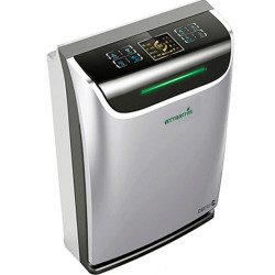 Καθαριστής και υγραντήρας αέρα Oberon 220 HYBRID, 65W, Έως 40 m2, 220 m3/h, 3 ταχύτητες, Ιονιστής, Ενδείξεις αέρα, Χρονοδιακόπτης, Νυχτερινή και αυτόματη λειτουργία, Ασημί