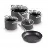 Σετ κατσαρόλες και τηγάνια Ninja Zerostick Premium C35005DE, 9 τεμάχια, Αντικολλητική τεχνολογία, Έως 260C, Επαγωγική εστία, Μαύρο