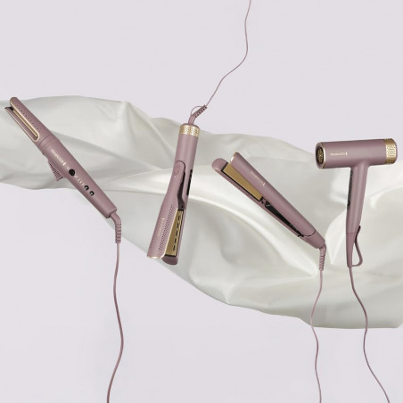 Σίδερο για τα μαλλιά Remington S8930 AIRvive™, 61 W, 5 ρυθμίσεις έως 230C, Κεραμική επίστρωση, Ionic Air, LCD οθόνη, Μωβ/Χρυσό