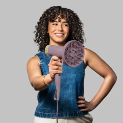 Στεγνωτήρας μαλλιών Remington EC8930 AIRvive™, 1600W, 110000 στροφές/λεπτό, 2 ταχύτητες, 3 ρυθμίσεις θερμοκρασίας, Ionic Air, Cool shot, Μωβ/Χρυσό