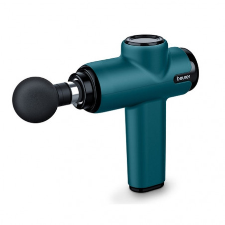 Μασάζ πιστόλι Beurer MG 99, 4 εξαρτήματα, 5 ταχύτητες, Ένδειξη στάθμης μπαταρίας, 5 ώρες αυτονομία, Πράσινο