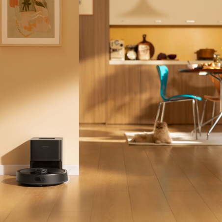 Ρομπότ σκούπα Roborock Q7 TF+, 10000 Pa, 150 λεπτά, Έξυπνη χαρτογράφηση 3D, Ξηρό/υγρό, Φωνητικές εντολές, Χρονοδιάγραμμα, Μνήμη, PreciSense® LiDAR, Μαύρο