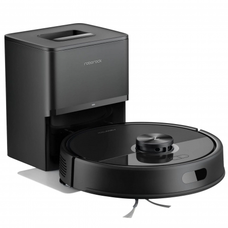 Ρομπότ σκούπα Roborock Q7 TF+, 10000 Pa, 150 λεπτά, Έξυπνη χαρτογράφηση 3D, Ξηρό/υγρό, Φωνητικές εντολές, Χρονοδιάγραμμα, Μνήμη, PreciSense® LiDAR, Μαύρο