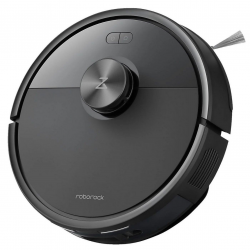 Ρομπότ σκούπα Roborock Q7 TF+, 10000 Pa, 150 λεπτά, Έξυπνη χαρτογράφηση 3D, Ξηρό/υγρό, Φωνητικές εντολές, Χρονοδιάγραμμα, Μνήμη, PreciSense® LiDAR, Μαύρο