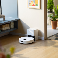 Ρομπότ σκούπα Roborock Q10 PF+, 10000 Pa, 150 λεπτά, 0,35 l, Wi-Fi, Ξηρό/υγρό, Αυτόματη ανύψωση σφουγγαρίστρας, 360° LiDAR, 3D χαρτογράφηση, Φωνητικός έλεγχος, Λευκό