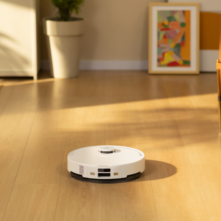 Ρομπότ σκούπα Roborock Q10 PF+, 10000 Pa, 150 λεπτά, 0,35 l, Wi-Fi, Ξηρό/υγρό, Αυτόματη ανύψωση σφουγγαρίστρας, 360° LiDAR, 3D χαρτογράφηση, Φωνητικός έλεγχος, Λευκό