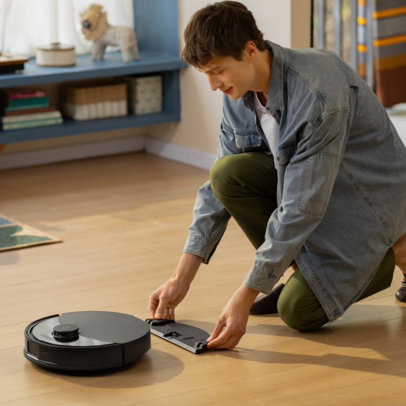 Ρομπότ σκούπα Roborock Q10 PF+, 10000 Pa, 150 λεπτά, 0,35 λίτρα, Wi-Fi, Ξηρό/υγρό, Αυτόματη ανύψωση σφουγγαρίστρας, 360° LiDAR, 3D χαρτογράφηση, Φωνητικός έλεγχος, Μαύρο