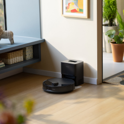 Ρομπότ σκούπα Roborock Q10 PF+, 10000 Pa, 150 λεπτά, 0,35 λίτρα, Wi-Fi, Ξηρό/υγρό, Αυτόματη ανύψωση σφουγγαρίστρας, 360° LiDAR, 3D χαρτογράφηση, Φωνητικός έλεγχος, Μαύρο