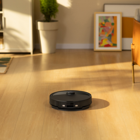 Ρομπότ σκούπα Roborock Q10 PF+, 10000 Pa, 150 λεπτά, 0,35 λίτρα, Wi-Fi, Ξηρό/υγρό, Αυτόματη ανύψωση σφουγγαρίστρας, 360° LiDAR, 3D χαρτογράφηση, Φωνητικός έλεγχος, Μαύρο