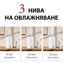 Υπερηχητικός υγραντήρας αέρα Xiaomi Lydsto F200, 25W, έως 20 m2, 200 ml/ώρα, 5 l, 3 βαθμίδες, λευκός