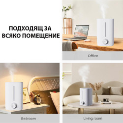Υπερηχητικός υγραντήρας αέρα Xiaomi Lydsto F200, 25W, έως 20 m2, 200 ml/ώρα, 5 l, 3 βαθμίδες, λευκός