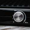 Ηλεκτρική σχάρα Rosberg R51442M, 2000W, Grill, αντικολλητικές πλάκες-29x23 cm, άνοιγμα 180°C, Inox/μαύρο