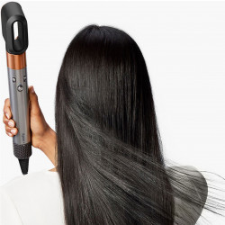Μαξίλα για μαλλιά Dyson HS02 Airwrap Origin 112875-01, 1300W, 13,5 l/s, 3 ταχύτητες, 3 θερμοκρασίες, Αυτόματη μπούκλα, Προστασία από θερμική βλάβη, Νικέλιο/χαλκός