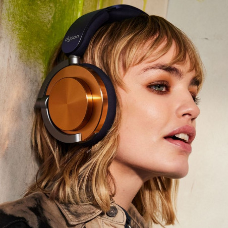 Ασύρματα ακουστικά Dyson OnTrac CNC Copper 759558-01, ANC, Έως 55 ώρες, Bluetooth, Μπλε/Χάλκινο