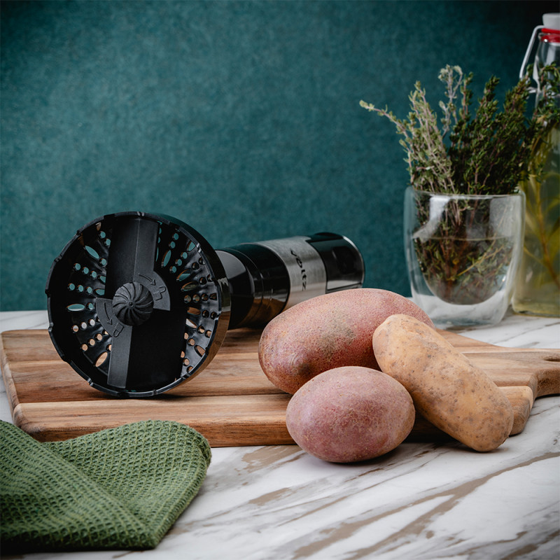 Μπλέντερ χειρός Oliver Voltz OV51112JP, 1500W, 2 ταχύτητες, εξάρτημα πατάτας, λεπίδα από ανοξείδωτο ατσάλι, Inox