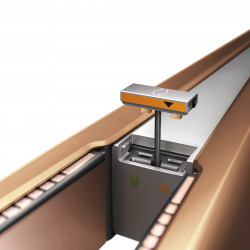 Безжична преса за коса Dyson HS07 Corrale Bco/Bnk 413111-01, 200W, 3 нива, Гъвкави плочи, Автономия 30 мин, OLED екран, Меден/Никел