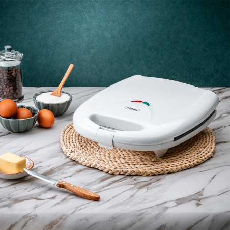 Συσκευή για Cookies σε Μορφή Καρυδιών Rosberg Premium R51442E, 1200W, Ψήνει έως 24 cookies, Αντικολλητικές πλάκες, Λευκό