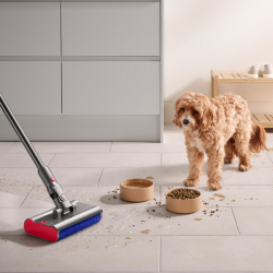 Κάθετη σκούπα Dyson V12s Detect Slim Submarine 485350-01, 140AW, 0,35 l, 60 λεπτά, Στεγνή/υγρή, 3 λειτουργίες, HEPA, Αισθητήρας σκόνης, Υγιεινή εκκένωση, LCD με δεδομένα σε πραγματικό χρόνο, Νικέλιο/κίτρινο