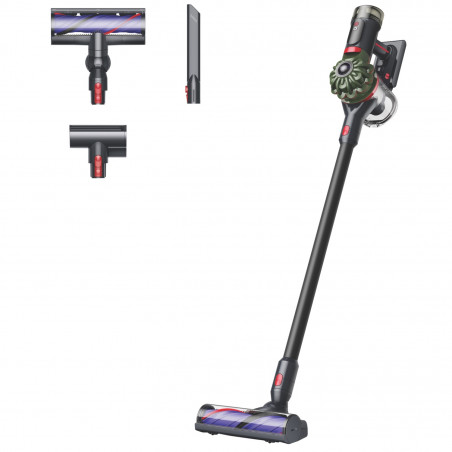 Κάθετη σκούπα Dyson V8 Cyclone SV55 MAGn/Bk 226587-01, 150AW, 0,54 l, 3 λειτουργίες, Χωρίς απώλεια ισχύος, Υγιεινή εκκένωση, Πλήρως σφραγισμένη φίλτρανση, Μαύρο/μαγνήσιο