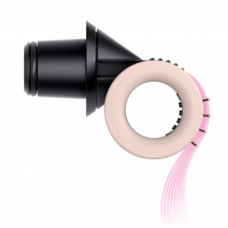 Στεγνωτήρας μαλλιών Dyson HD16 Supersonic Nural Ceramic Pink/Rose Gold Straight+Wavy 113407-01, 1600W, 3 ταχύτητες, 4 θερμοκρασίες, Αρνητικά ιόντα, 5 εξαρτήματα, Προστασία του τριχωτού της κεφαλής, Κεραμικό ροζ/ροζ χρυσό