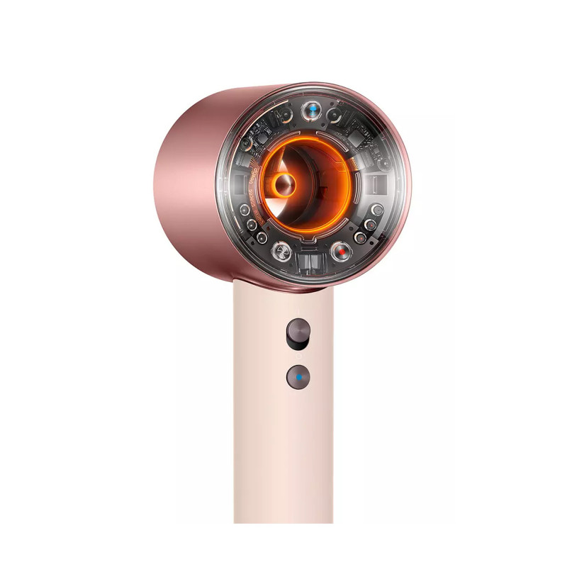 Στεγνωτήρας μαλλιών Dyson HD16 Supersonic Nural Ceramic Pink/Rose Gold Straight+Wavy 113407-01, 1600W, 3 ταχύτητες, 4 θερμοκρασίες, Αρνητικά ιόντα, 5 εξαρτήματα, Προστασία του τριχωτού της κεφαλής, Κεραμικό ροζ/ροζ χρυσό