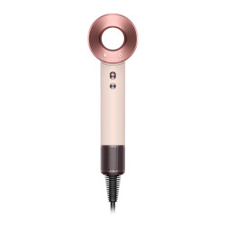 Στεγνωτήρας μαλλιών Dyson HD16 Supersonic Nural Ceramic Pink/Rose Gold Straight+Wavy 113407-01, 1600W, 3 ταχύτητες, 4 θερμοκρασίες, Αρνητικά ιόντα, 5 εξαρτήματα, Προστασία του τριχωτού της κεφαλής, Κεραμικό ροζ/ροζ χρυσό