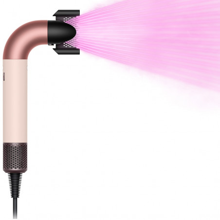 Στεγνωτήρας μαλλιών Dyson HD17 Supersonic r Ceramic Pink/Rose Gold Straight+Wavy 113332-01, 1700W, 4 έξυπνες ρυθμίσεις θερμοκρασίας, 3 ταχύτητες, Ιονισμός, Αναγνώριση εξαρτημάτων RFID, Προστασία του τριχωτού της κεφαλής, Κεραμικό ροζ/ροζ χρυσό