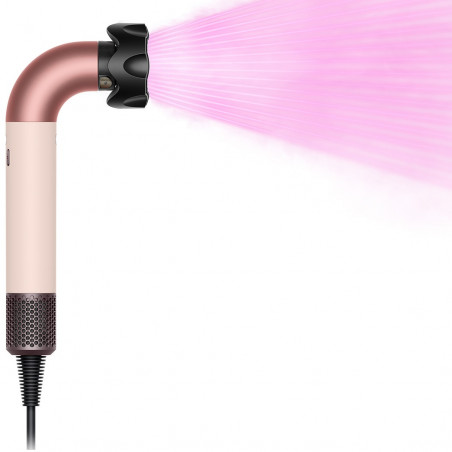 Στεγνωτήρας μαλλιών Dyson HD17 Supersonic r Ceramic Pink/Rose Gold Straight+Wavy 113332-01, 1700W, 4 έξυπνες ρυθμίσεις θερμοκρασίας, 3 ταχύτητες, Ιονισμός, Αναγνώριση εξαρτημάτων RFID, Προστασία του τριχωτού της κεφαλής, Κεραμικό ροζ/ροζ χρυσό