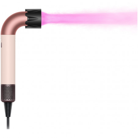 Στεγνωτήρας μαλλιών Dyson HD17 Supersonic r Ceramic Pink/Rose Gold Straight+Wavy 113332-01, 1700W, 4 έξυπνες ρυθμίσεις θερμοκρασίας, 3 ταχύτητες, Ιονισμός, Αναγνώριση εξαρτημάτων RFID, Προστασία του τριχωτού της κεφαλής, Κεραμικό ροζ/ροζ χρυσό