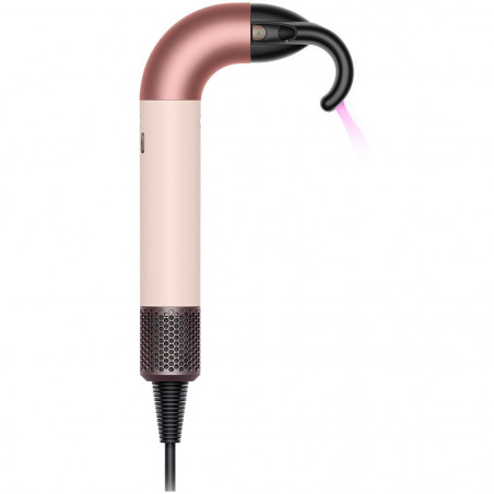 Στεγνωτήρας μαλλιών Dyson HD17 Supersonic r Ceramic Pink/Rose Gold Straight+Wavy 113332-01, 1700W, 4 έξυπνες ρυθμίσεις θερμοκρασίας, 3 ταχύτητες, Ιονισμός, Αναγνώριση εξαρτημάτων RFID, Προστασία του τριχωτού της κεφαλής, Κεραμικό ροζ/ροζ χρυσό