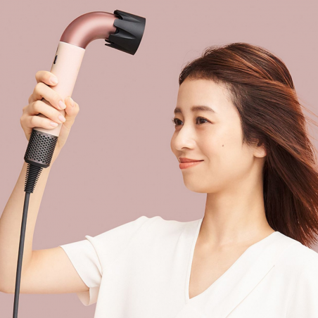 Στεγνωτήρας μαλλιών Dyson HD17 Supersonic r Ceramic Pink/Rose Gold Straight+Wavy 113332-01, 1700W, 4 έξυπνες ρυθμίσεις θερμοκρασίας, 3 ταχύτητες, Ιονισμός, Αναγνώριση εξαρτημάτων RFID, Προστασία του τριχωτού της κεφαλής, Κεραμικό ροζ/ροζ χρυσό