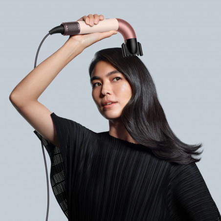 Στεγνωτήρας μαλλιών Dyson HD17 Supersonic r Ceramic Pink/Rose Gold Straight+Wavy 113332-01, 1700W, 4 έξυπνες ρυθμίσεις θερμοκρασίας, 3 ταχύτητες, Ιονισμός, Αναγνώριση εξαρτημάτων RFID, Προστασία του τριχωτού της κεφαλής, Κεραμικό ροζ/ροζ χρυσό