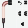 Στεγνωτήρας μαλλιών Dyson HD17 Supersonic r Ceramic Pink/Rose Gold Straight+Wavy 113332-01, 1700W, 4 έξυπνες ρυθμίσεις θερμοκρασίας, 3 ταχύτητες, Ιονισμός, Αναγνώριση εξαρτημάτων RFID, Προστασία του τριχωτού της κεφαλής, Κεραμικό ροζ/ροζ χρυσό