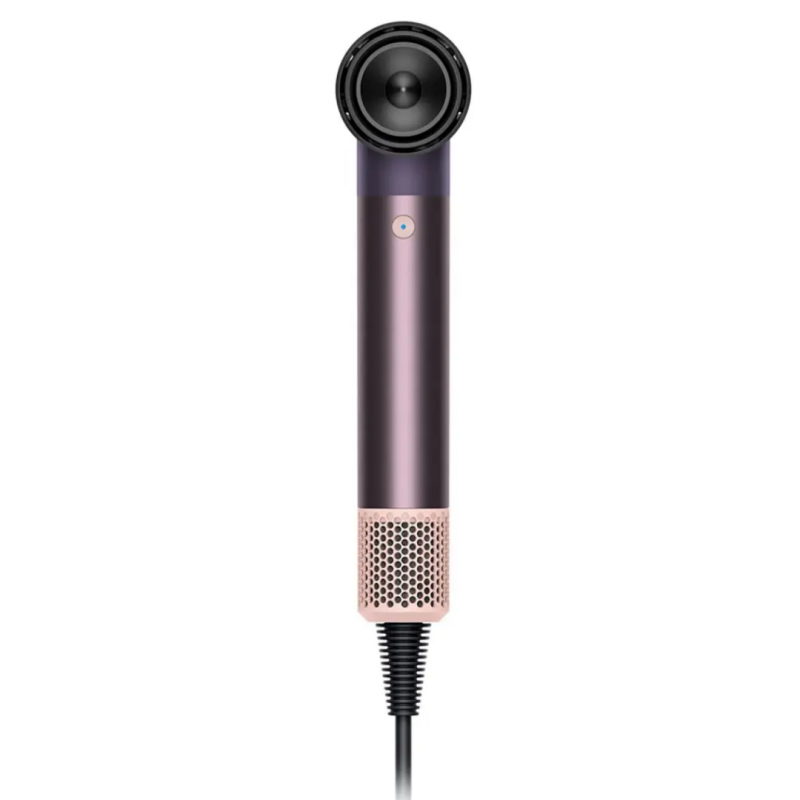 Στεγνωτήρας μαλλιών Dyson HD17 Supersonic r™ Jasper Plum Straight+Wavy 122781-01, 1700W, 4 έξυπνες ρυθμίσεις θερμοκρασίας, 3 ταχύτητες, Ιονισμός, Αναγνώριση εξαρτημάτων RFID, Προστασία του τριχωτού της κεφαλής, Μωβ δαμάσκηνο