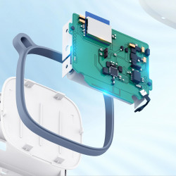 Θερμόμετρο και υγρόμετρο εσωτερικού χώρου Govee H5179, Wi-Fi, Bluetooth, οθόνη LCD, λευκό