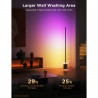 Govee Floor Lamp Pro RGBICWW H6079 Έξυπνη λάμπα LED, 170 cm, 48W, 2100 lm, 6500K, Wi-Fi, Bluetooth, Govee Home, Μαύρο