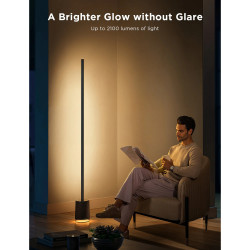 Govee Floor Lamp Pro RGBICWW H6079 Έξυπνη λάμπα LED, 170 cm, 48W, 2100 lm, 6500K, Wi-Fi, Bluetooth, Govee Home, Μαύρο