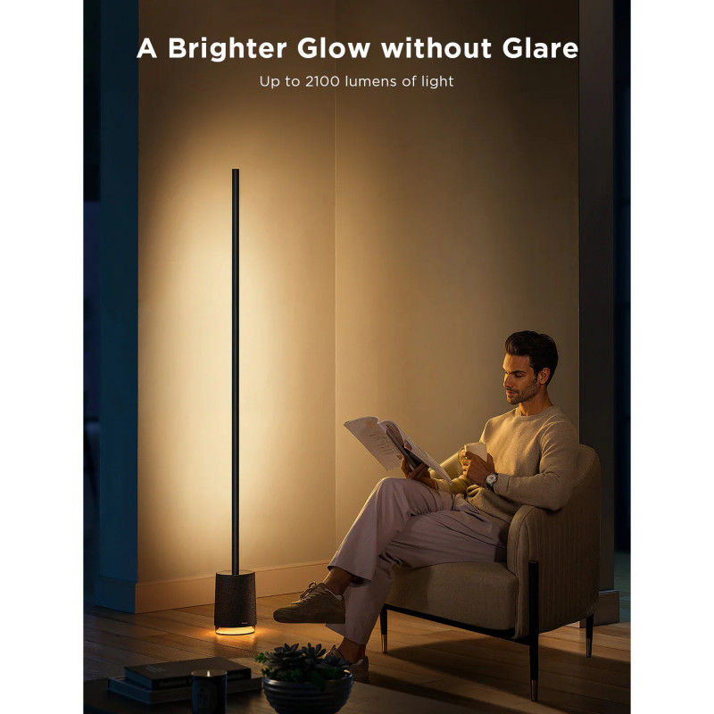 Govee Floor Lamp Pro RGBICWW H6079 Έξυπνη λάμπα LED, 170 cm, 48W, 2100 lm, 6500K, Wi-Fi, Bluetooth, Govee Home, Μαύρο