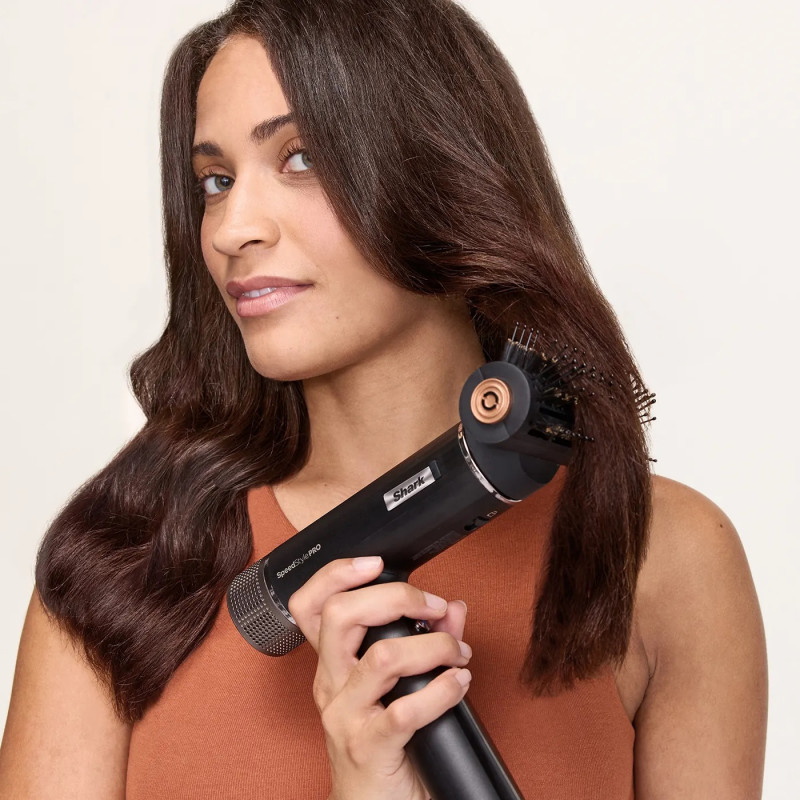 Στεγνωτήρας μαλλιών 3 σε 1 Shark SpeedStyle Pro HD731EU, 1750W, 3 ταχύτητες, 4 ρυθμοί, Coanda, αναγνώριση ακροφυσίου iQ, προστασία του τριχωτού της κεφαλής, μαύρος