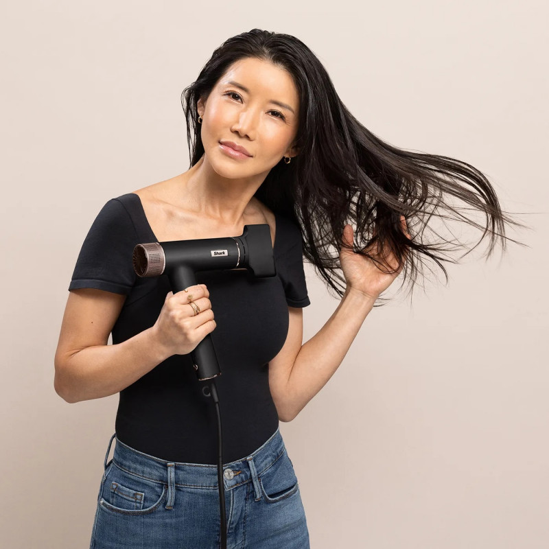 Στεγνωτήρας μαλλιών 3 σε 1 Shark SpeedStyle Pro HD731EU, 1750W, 3 ταχύτητες, 4 ρυθμοί, Coanda, αναγνώριση ακροφυσίου iQ, προστασία του τριχωτού της κεφαλής, μαύρος