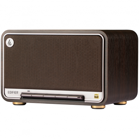Ηχείο Edifier D32 BL-WALNUT, 60W, 11 ώρες, Hi-Res Audio/Wireless, Bluetooth 5.3, Wi-Fi, Apple Airplay2, DRC, DSP,  Ξύλινο περίβλημα, Μαύρο καρυδιά/καφέ