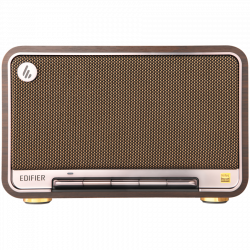 Ηχείο Edifier D32 BL-WALNUT, 60W, 11 ώρες, Hi-Res Audio/Wireless, Bluetooth 5.3, Wi-Fi, Apple Airplay2, DRC, DSP,  Ξύλινο περίβλημα, Μαύρο καρυδιά/καφέ